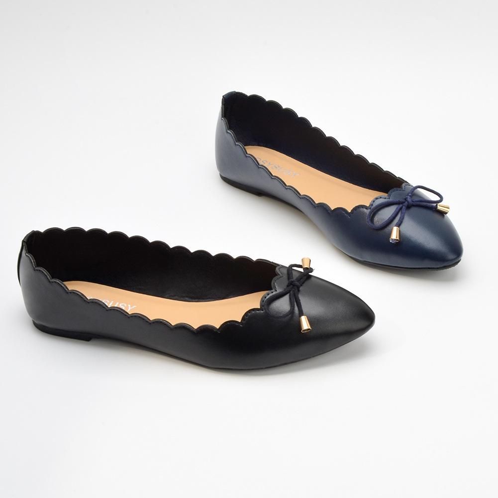 Beautiful Ladies Doll Shoes Lace Edge Women Flat Pumps Shoes