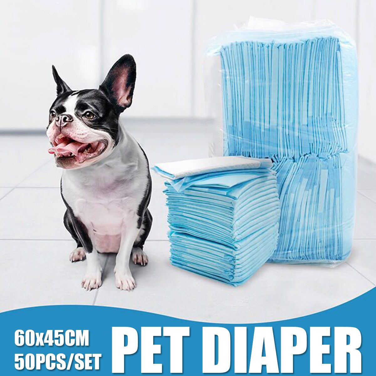 60×45CM 50PCS Pet Training Pads Toilet Pee Wee Mats Dog Cat Nappy Diaper