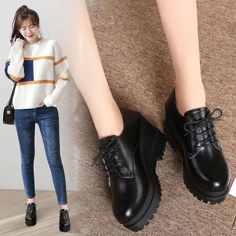 Big Size Ladies Leather Shoes
