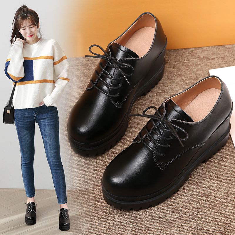 Big Size Ladies Leather Shoes