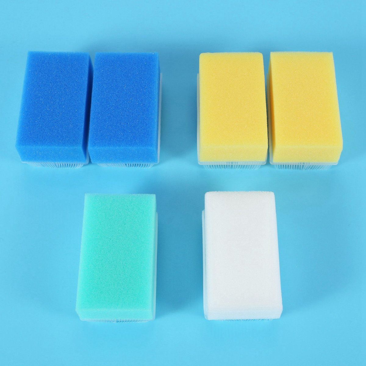 Multicolor Baby Bath Sponge (6 Pieces) Soft Foam Washer with Cradle Cap Brush Body,Hair and Scalp Clean Gentle Baby Sensory Brush Bath Sponge Brush Color cannot be specified