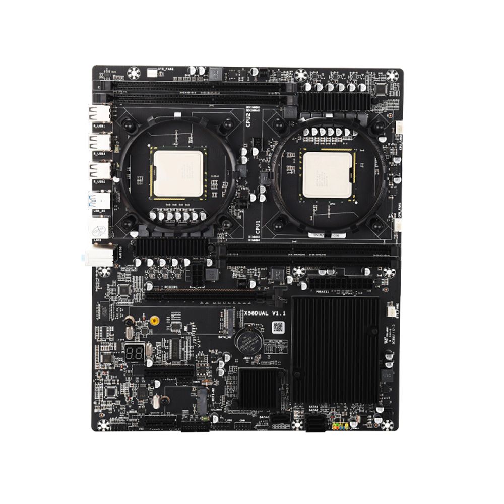 X58DUAL V1.1 E-ATX Gaming Motherboard With 4 DDR3 Memory