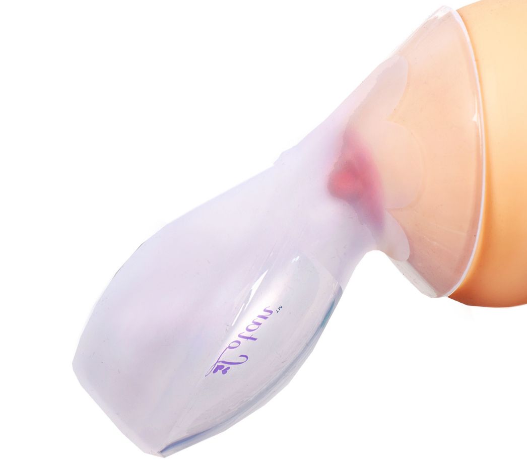 Hands-free Silicone Breast Pump+ Dust Cover +  Free Ziplock Bag; 120ml And Above Capacity, See Through Design, Painless Suction, No Cords
