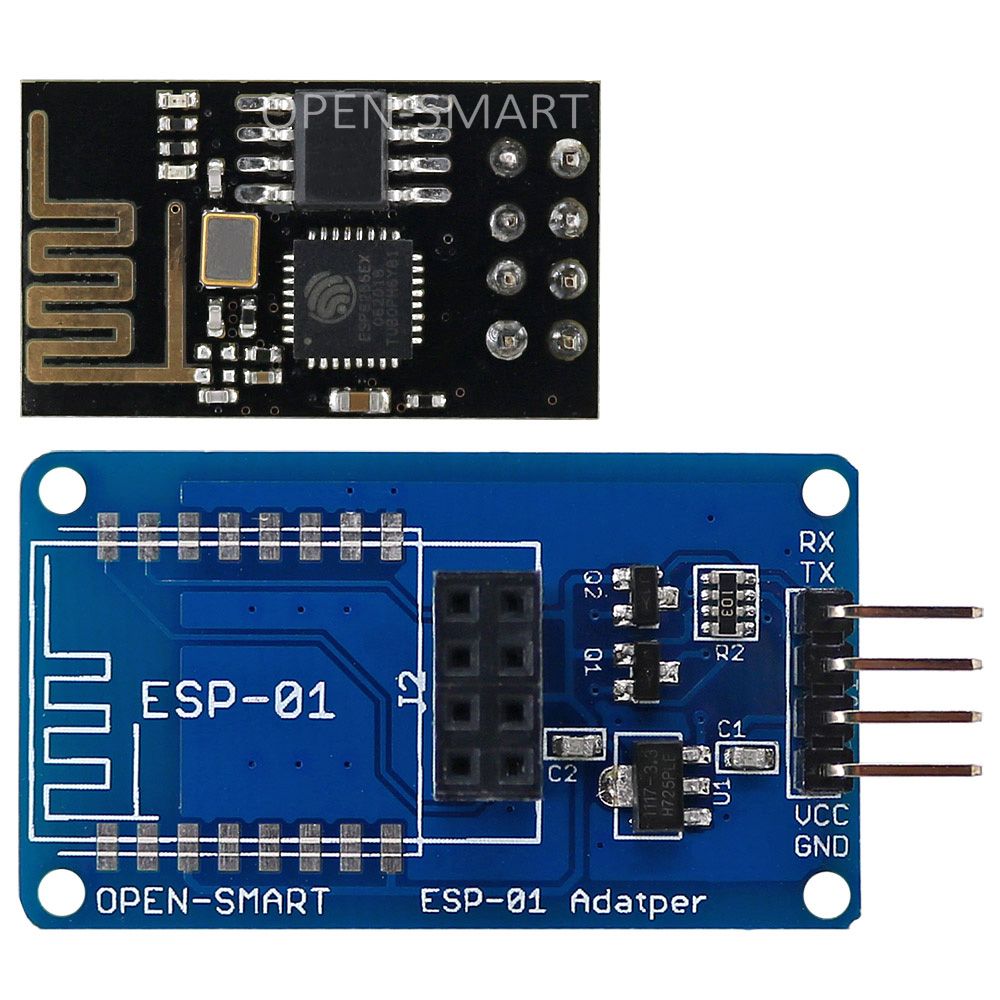 For Module Module WIFI Wireless ESP-01 Wi-Fi Adapter ESP8266 + Serial Arduino ESP-01 Transceiver