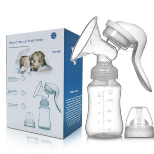 Baby Breast Milk Extractor Suction Pump For Nursing Lactating Moms--Manual