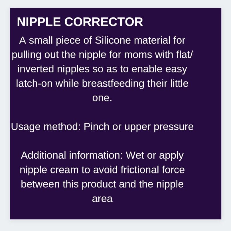 Nipple Corrector- For Flat & Inverted Nipples; 2pcs With A Storage Case
