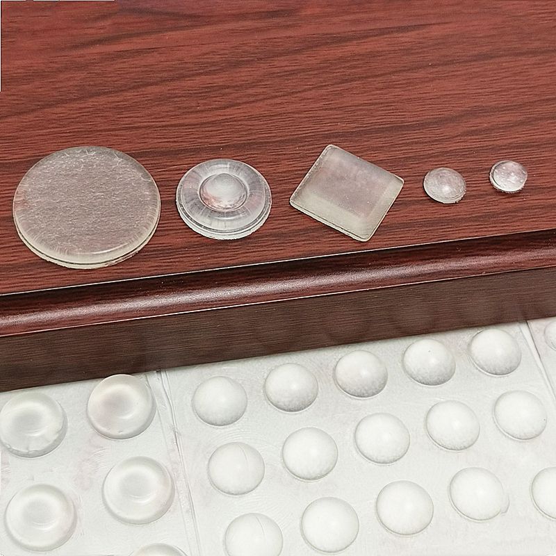 3 Sets Transparent Self Adhesive Rubber Damper Buffer