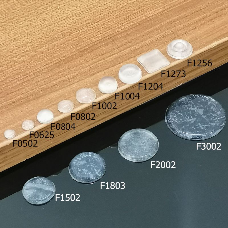3 Sets Transparent Self Adhesive Rubber Damper Buffer