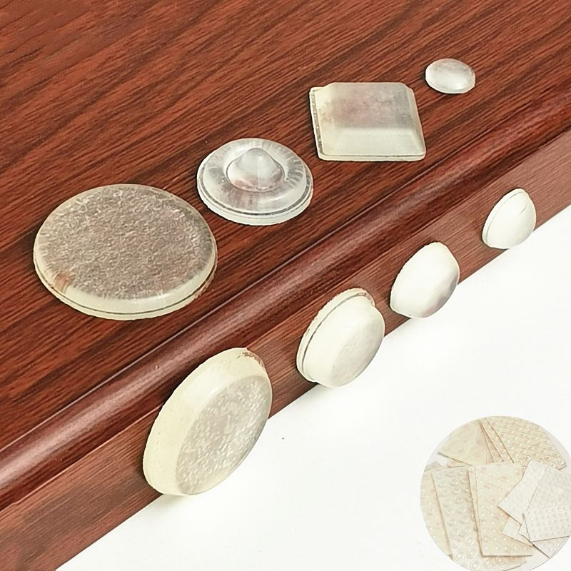 3 Sets Transparent Self Adhesive Rubber Damper Buffer