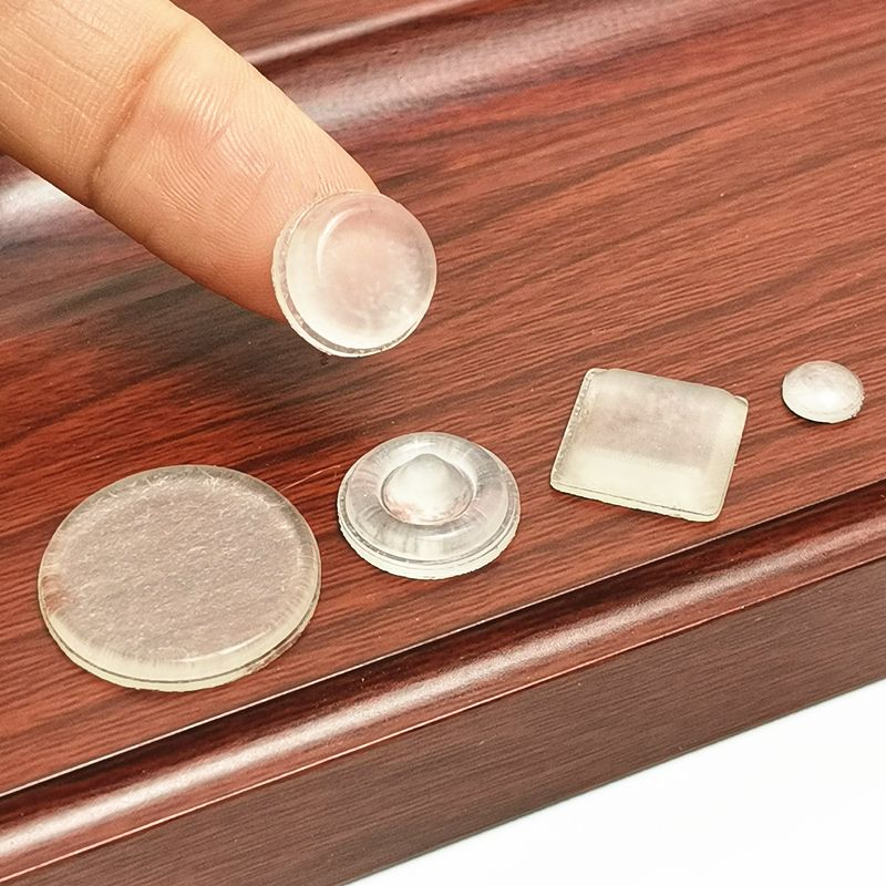 3 Sets Transparent Self Adhesive Rubber Damper Buffer