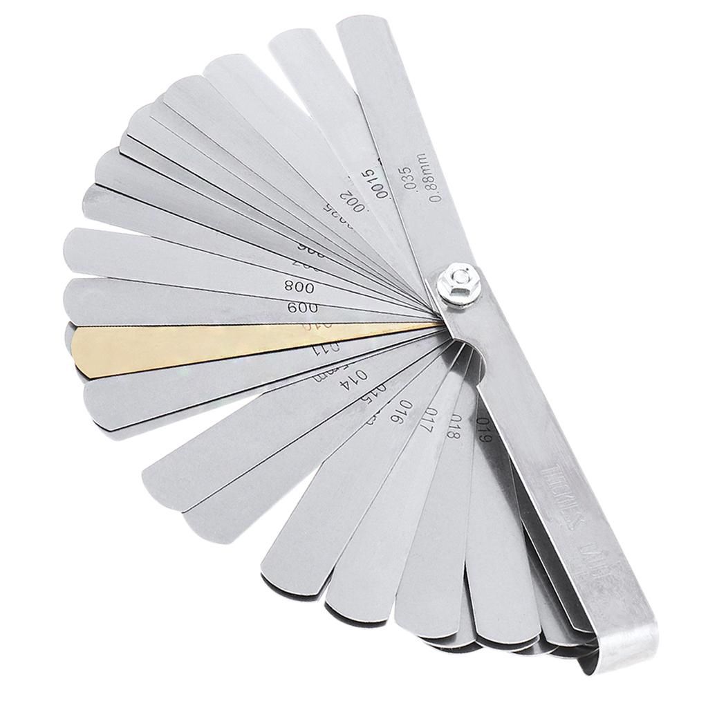 Gazechimp 32 Blade Feeler Gauge Metric & SAE Dual Reading