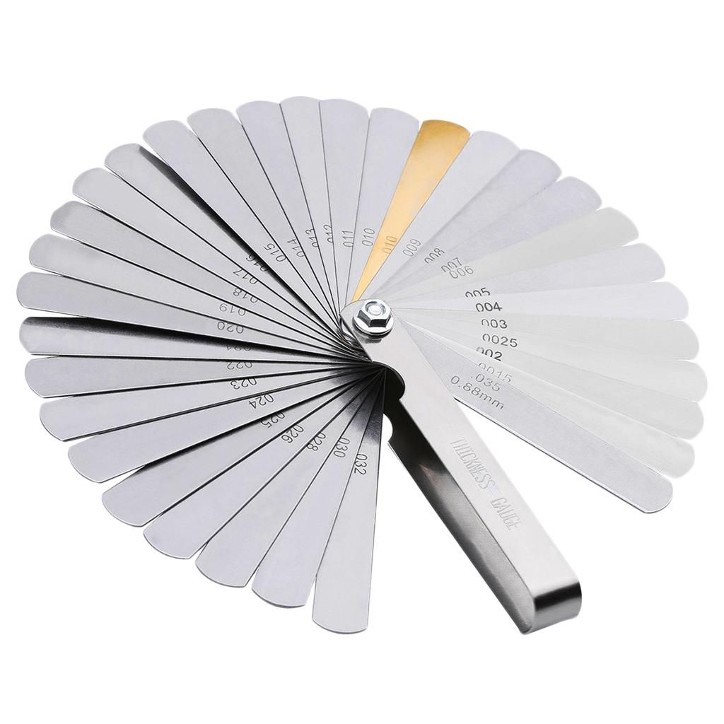 Gazechimp 32 Blade Feeler Gauge Metric & SAE Dual Reading