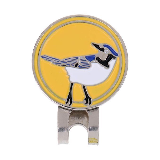 Golf Hat Clip Ball Marker Magnetic Portable Blue/Yellow - Yellow