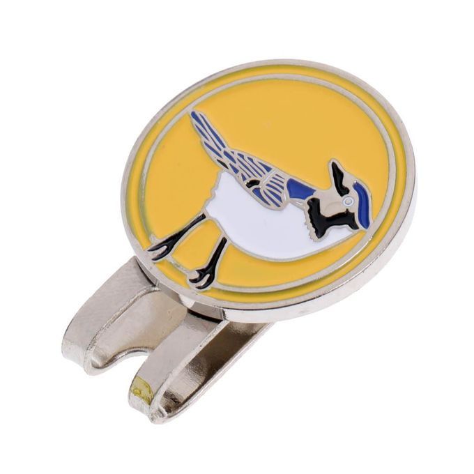 Golf Hat Clip Ball Marker Magnetic Portable Blue/Yellow - Yellow