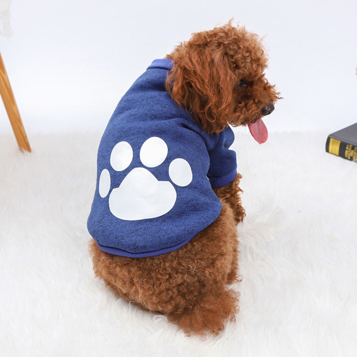 Pet Sweater Dog Pajamas Small Thin Puppy Outfit Royal Blue
