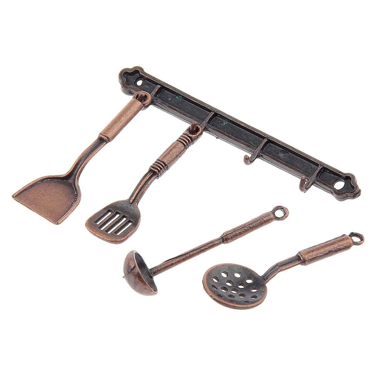 5Pcs Spoon Shovel Toy Mini Spoon Shovel Kids Gift Antique Brass
