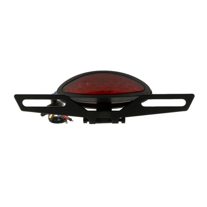 12V Motorcycle ATV License Plate Holder Tail Rear Brake Bracket Light