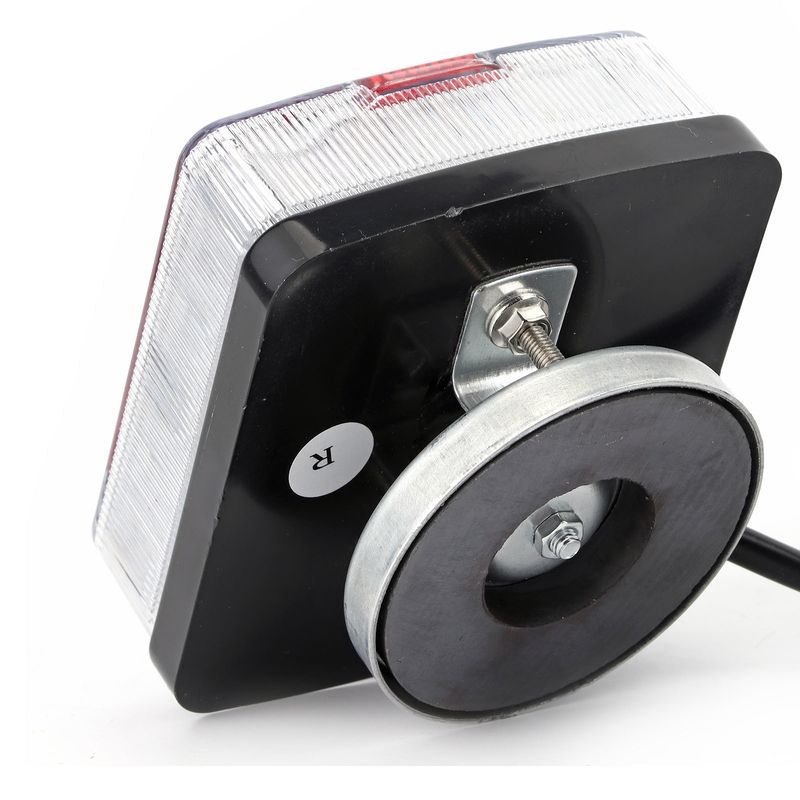 2Pcs Magnetic Taillight Ultra-bright 15 LEDs-Clear + Red