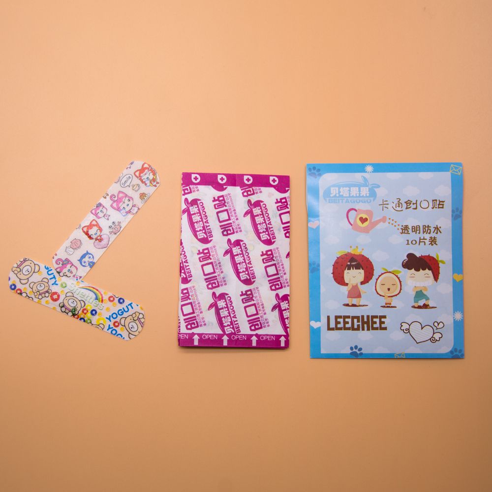 Aid Band Stickers Hemostasis 50pcs/5Bags Cartoon Sterile Bandages Adhesive Aid Children First For C1202 Bandages
