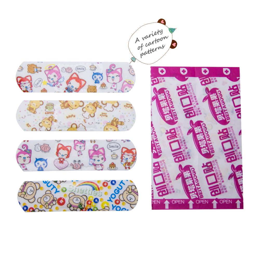 Aid Band Stickers Hemostasis 50pcs/5Bags Cartoon Sterile Bandages Adhesive Aid Children First For C1202 Bandages