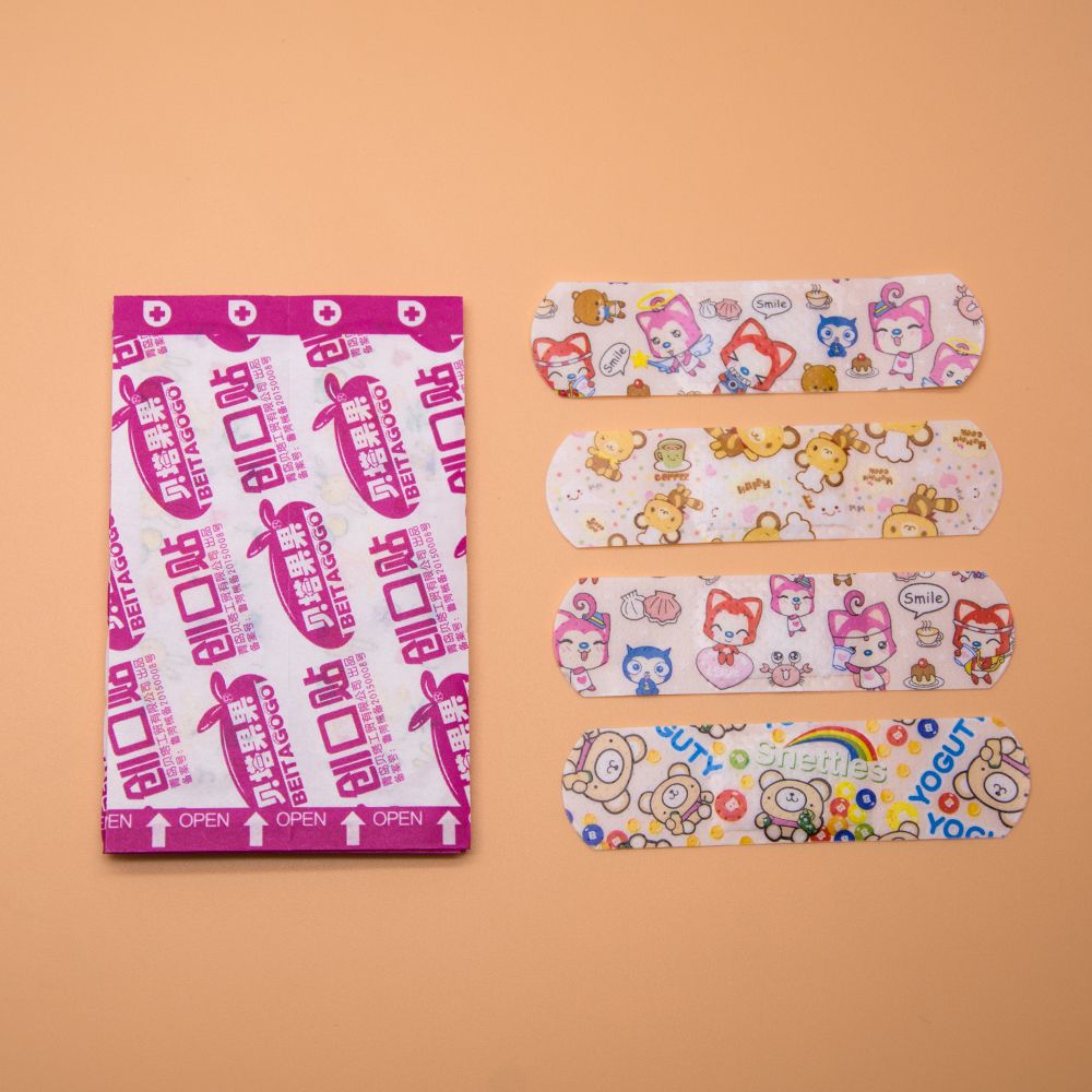 Aid Band Stickers Hemostasis 50pcs/5Bags Cartoon Sterile Bandages Adhesive Aid Children First For C1202 Bandages