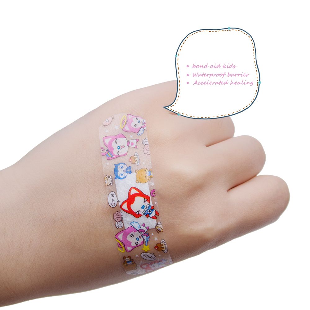 Aid Band Stickers Hemostasis 50pcs/5Bags Cartoon Sterile Bandages Adhesive Aid Children First For C1202 Bandages