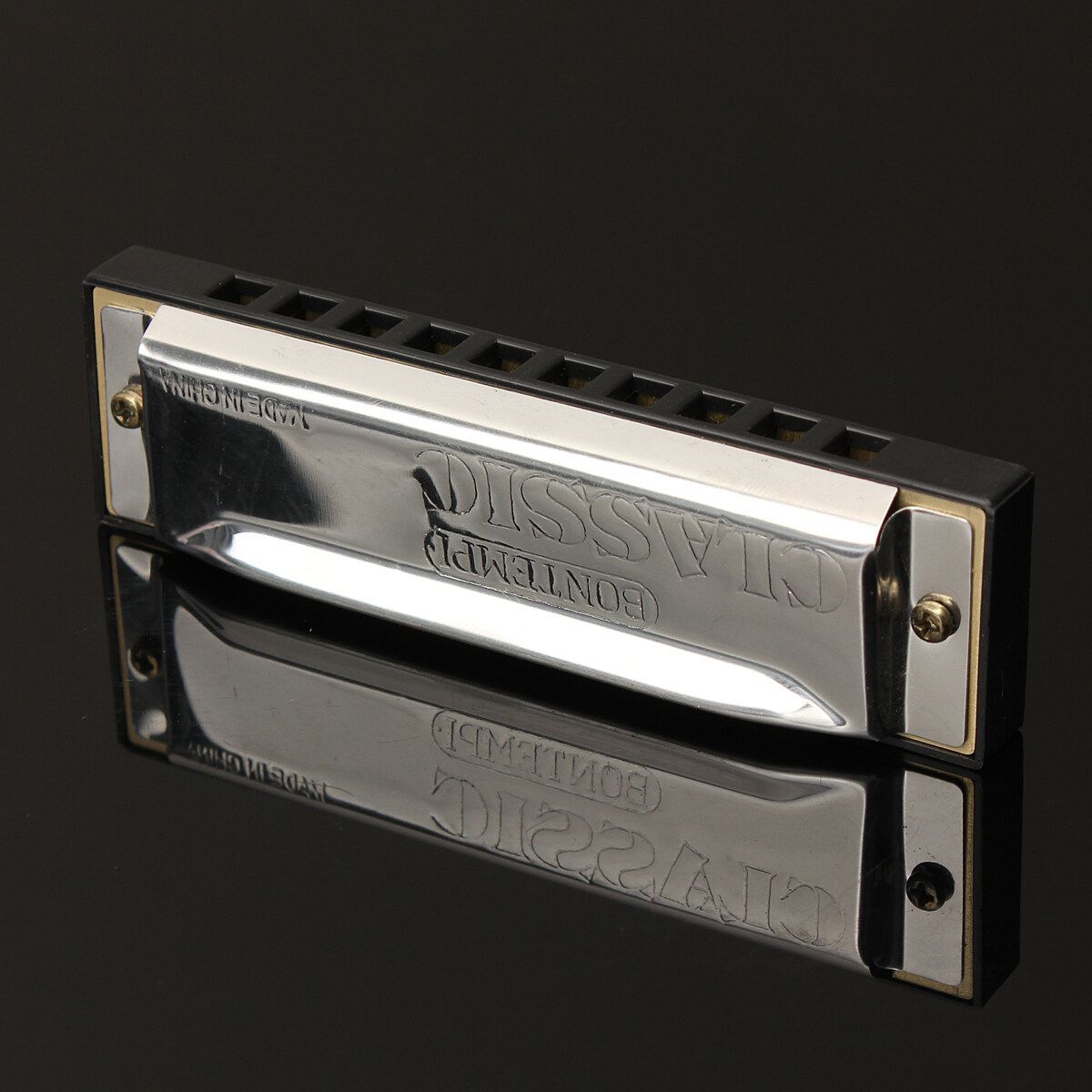 Silver Metal 10 Holes Harmonica Key Mouth Organ Children Gift Toys K5BO