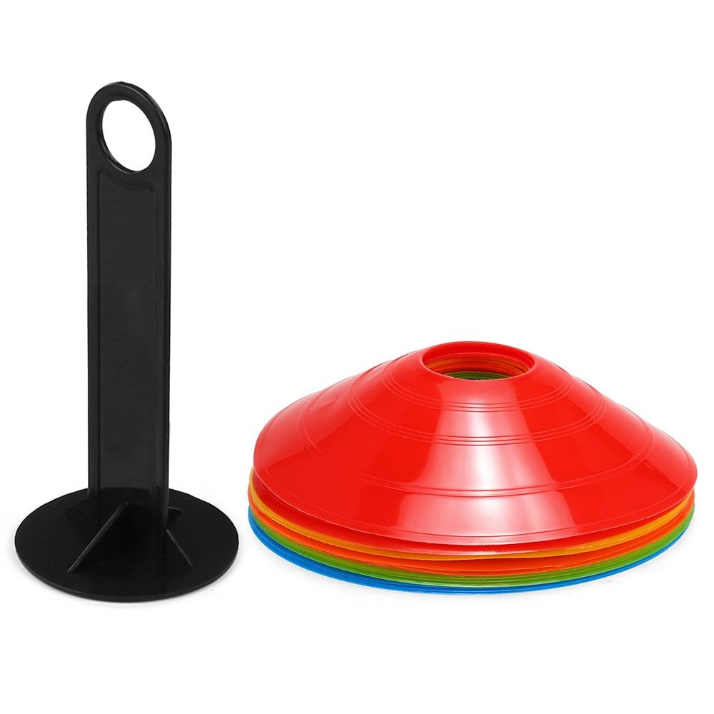 15pcs Agility Disc Cone Set Multi Sport Training Space Cones