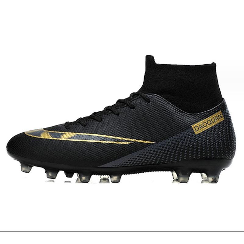 Fashion Football Shoes Men's Women's Non Slip Running Long Spikes Shoes  - Blue