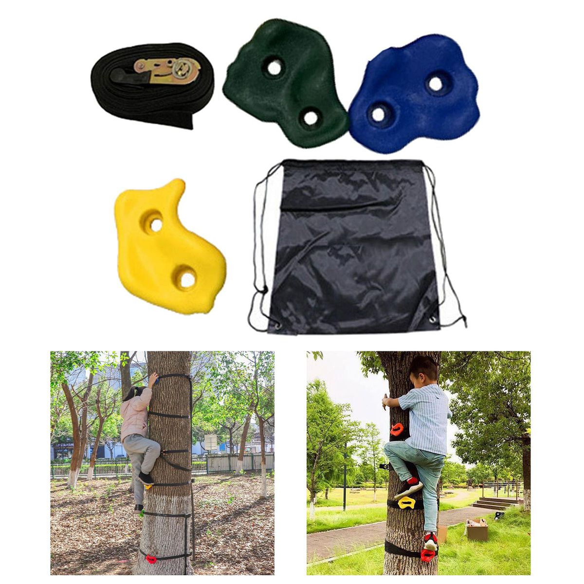 3Pcs Tree Climbing Holds For Kids Climber  Hold