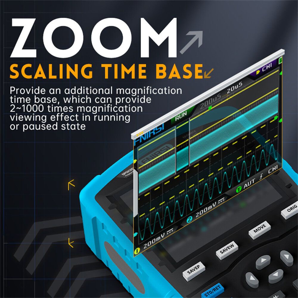 FNIRSI DPOX180H Handheld Phosphor Digital Oscilloscope