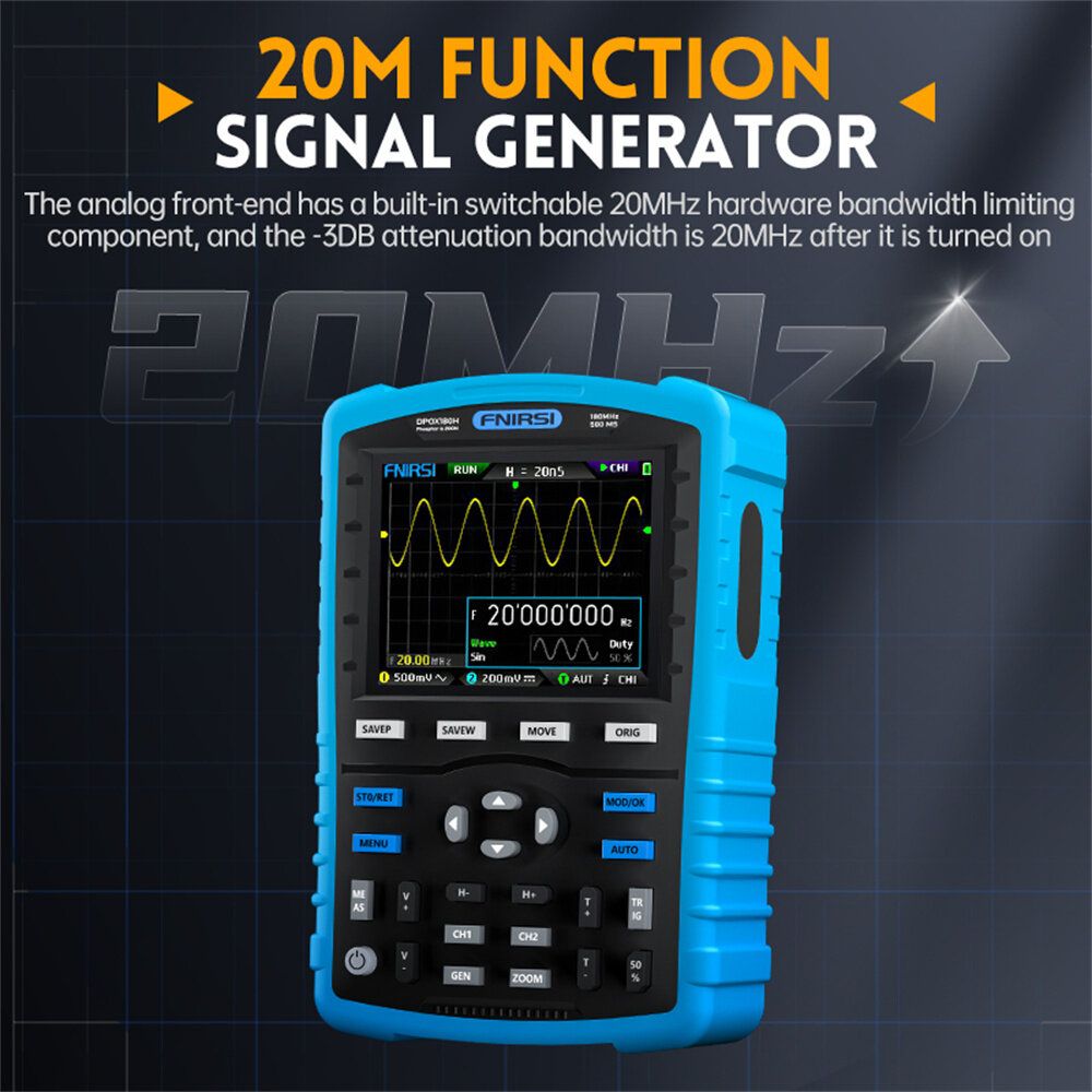 FNIRSI DPOX180H Handheld Phosphor Digital Oscilloscope