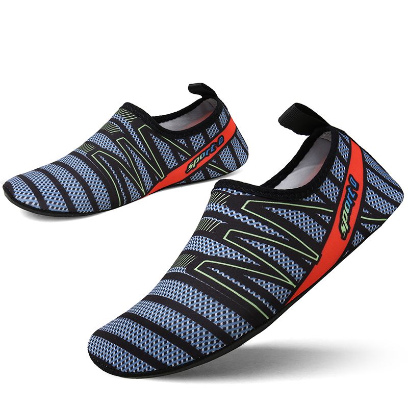 Big Size Water Shoes Beach Diving Yoga Shoes-Dark Blue