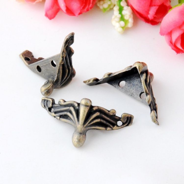 10 PCS Wood Case Decorative Feet Leg Corner Protector