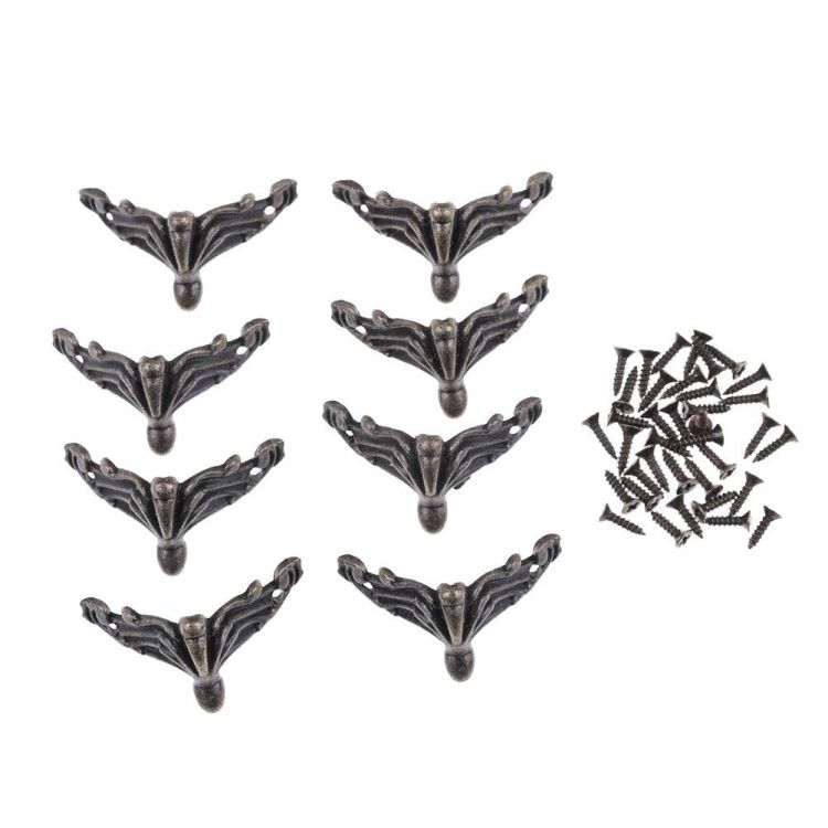 10 PCS Wood Case Decorative Feet Leg Corner Protector
