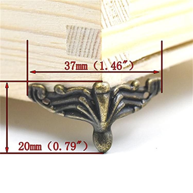 10 PCS Wood Case Decorative Feet Leg Corner Protector