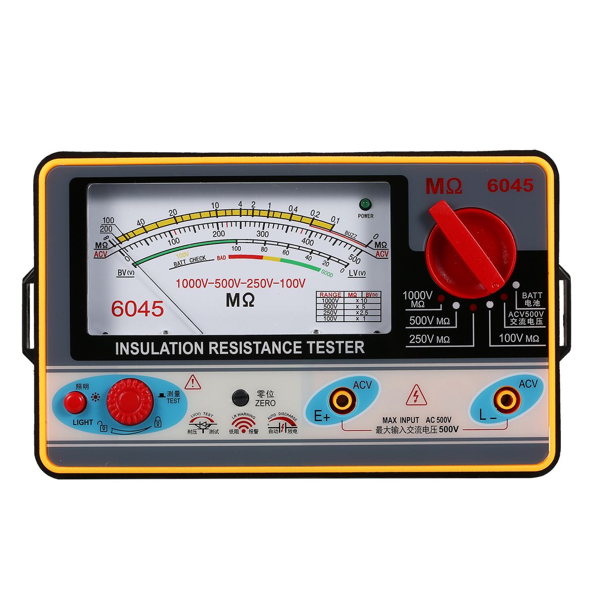 Insulation Resistance Meter Digital Ohmmeter Megger