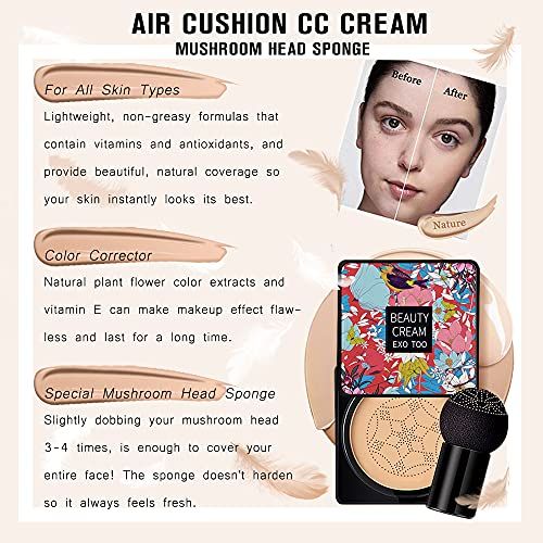 Mushroom Head Air Cushion CC Cream  Foundation Full Coverage