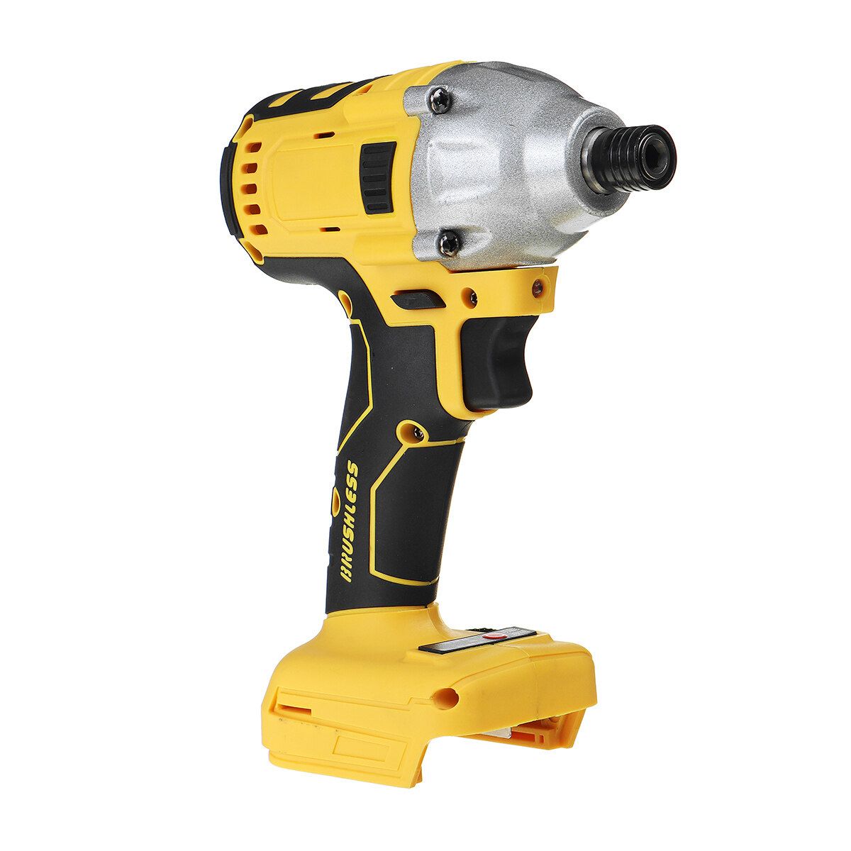 320N.m Yellow Cordless Brushless Impact Wrench Drill Drive Machine For B