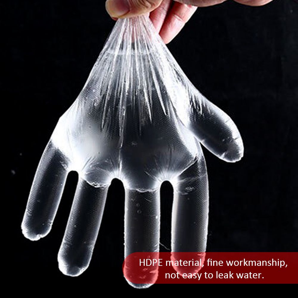 200Pcs Disposable  Transparent Eco-friendly Food-grade PE