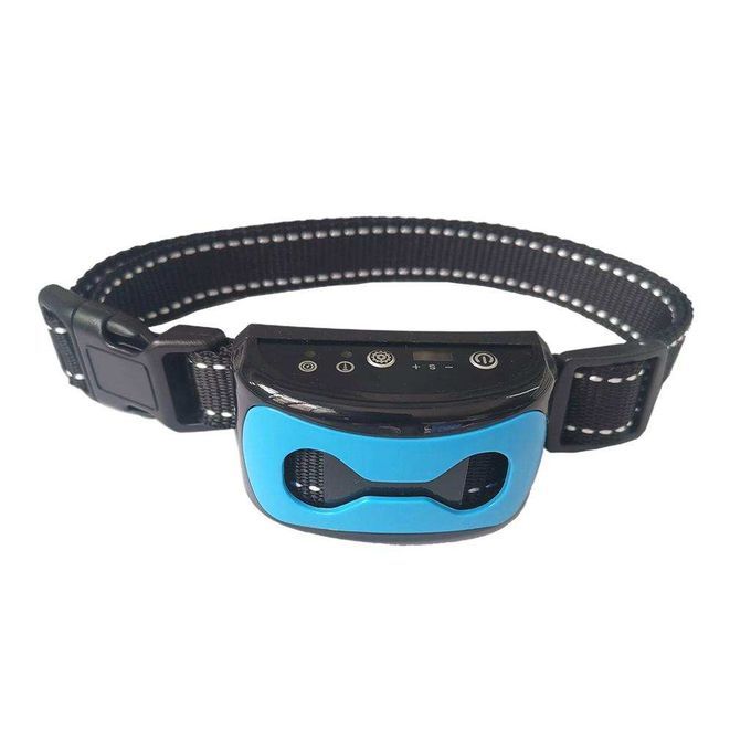 Anti  Shock Collar Dog Training Pet  Bone Blue