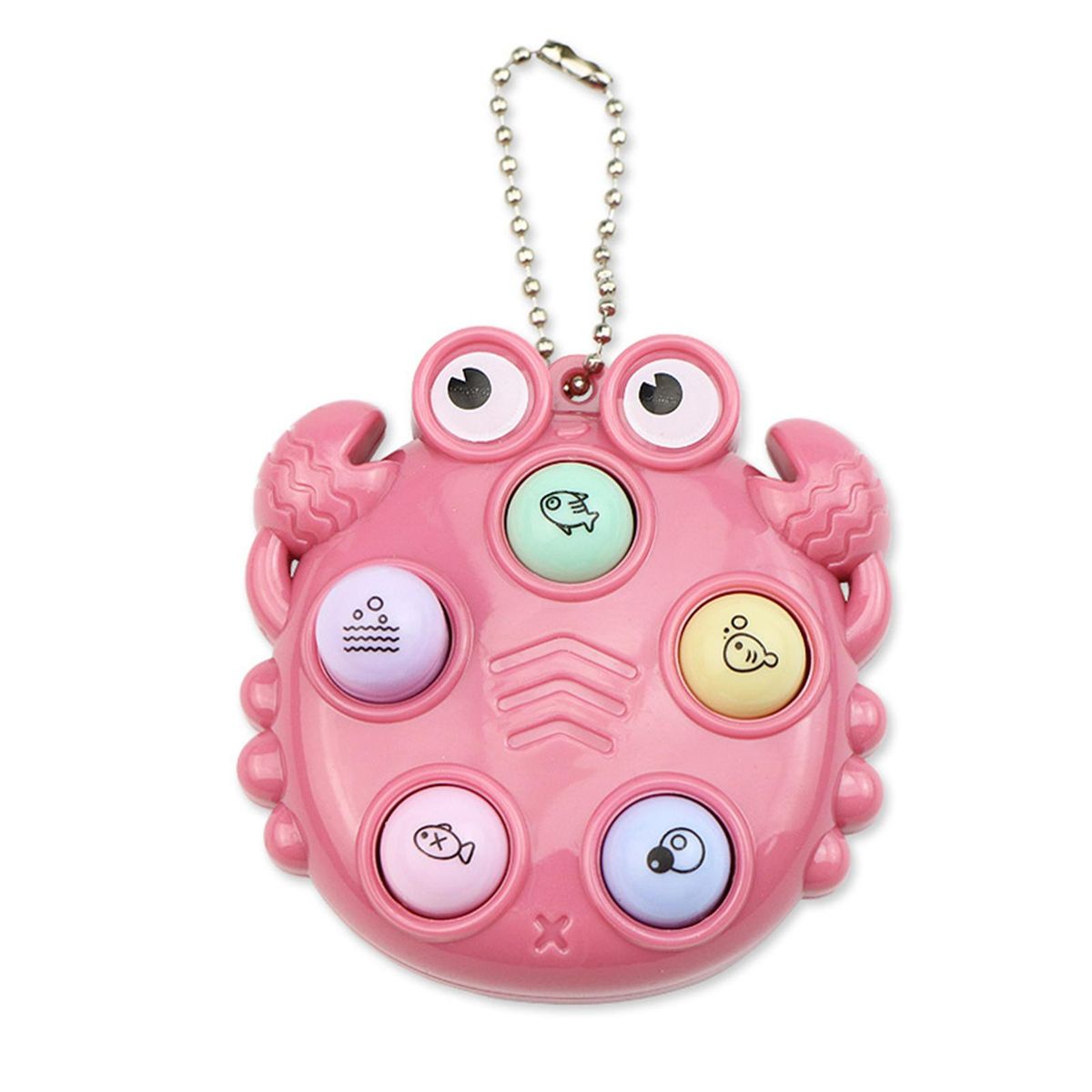 Keychain Children Game Console Toy Pink