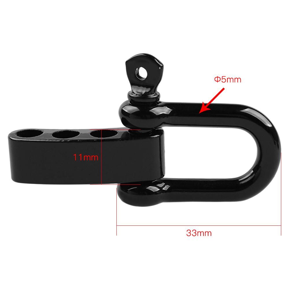 Lixada 10PCS U Shape Adjustable Adjuster Anchor Shackle Outdoor Rope Paracord Bracelet Buckle Stainless Steel