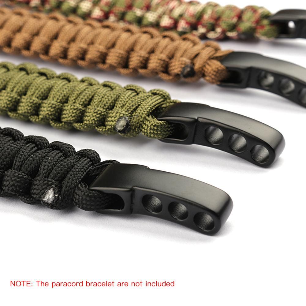 Lixada 10PCS U Shape Adjustable Adjuster Anchor Shackle Outdoor Rope Paracord Bracelet Buckle Stainless Steel