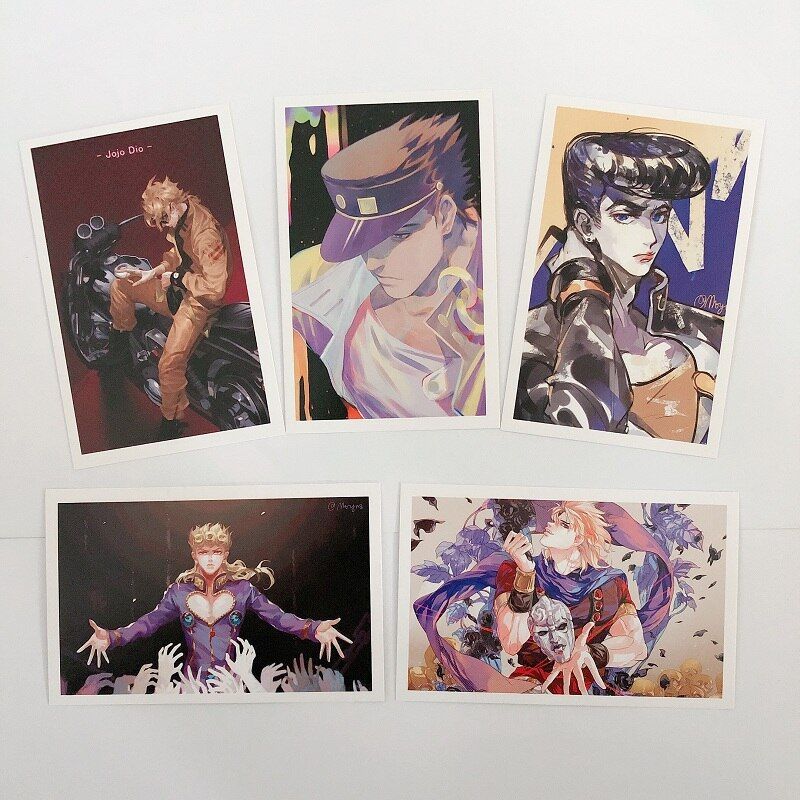 30 Pcs Set JoJo's Bizarre Adventure Anime Postcard Giorno