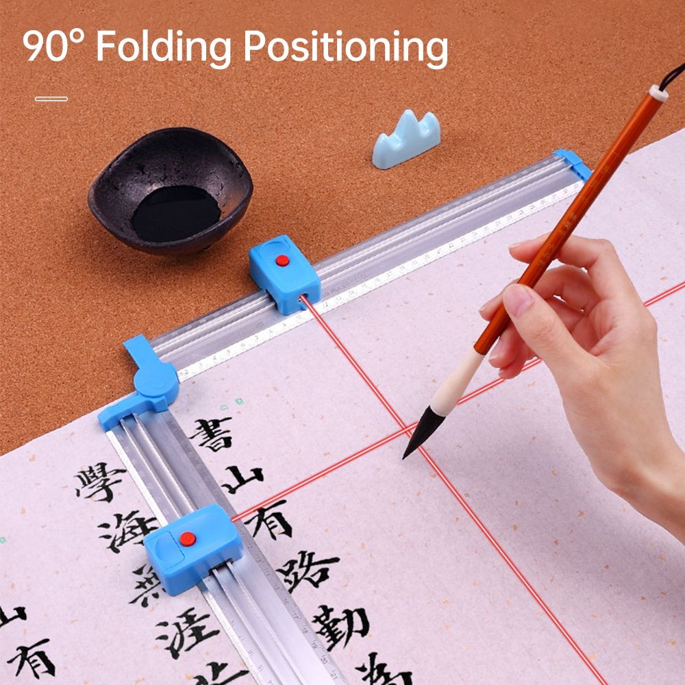 KW-TRIO Metal Ruler With Laser Level Positioning Tool 180°