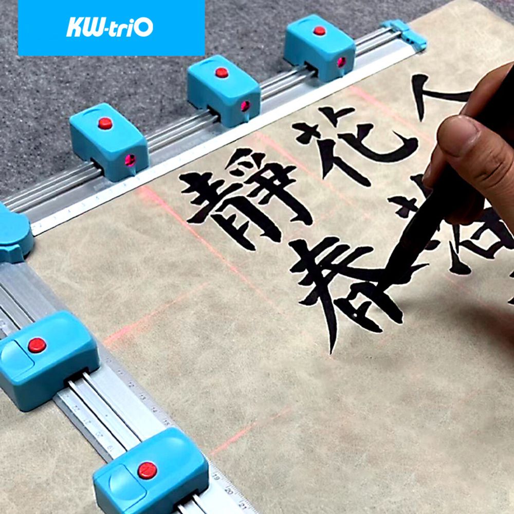 KW-TRIO Metal Ruler With Laser Level Positioning Tool 180°