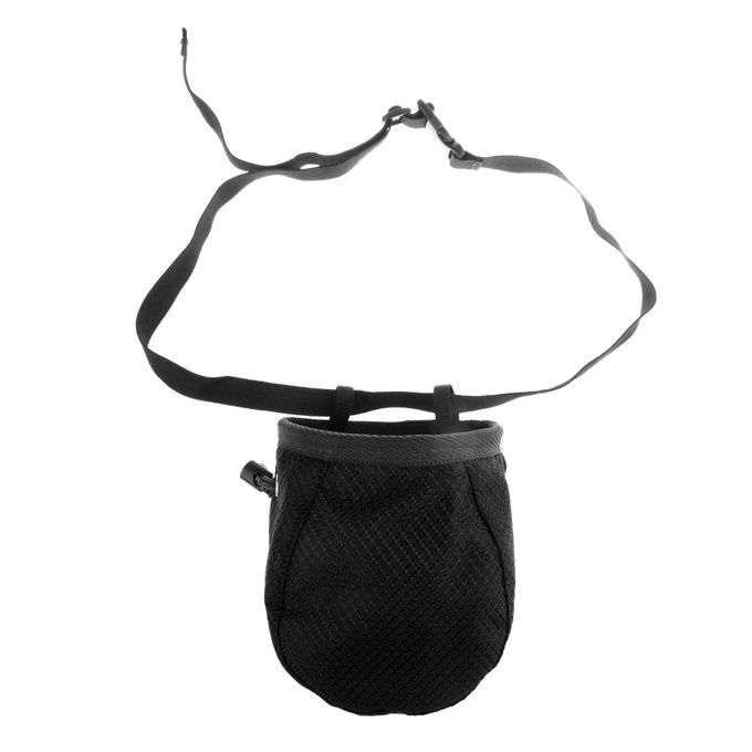 Outdoor Climbing Addict Chalk Bag W/ Adjustable Belt For Rock Black