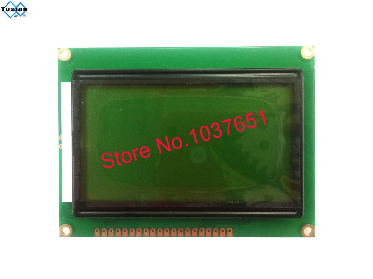 12864b V2.0 12864 3.3v 5v  Lcd Display Module STN Green Blue 20pin   ST7920