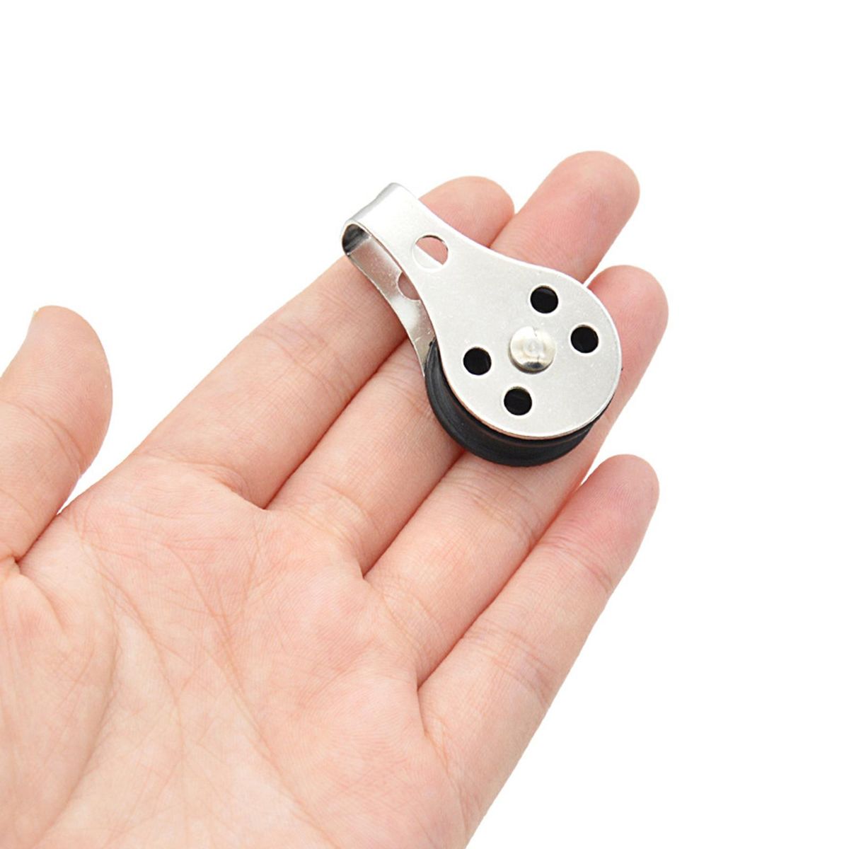 2x Stainless Steel 316 Pulley Blocks Rope Runner Kayak Boat